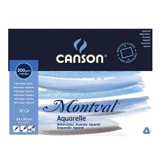 Block Canson Montval grano fino 300g 24x32 12 hojas