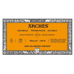 Block Arches para acuarela grano grueso 15x30 300grs 20 hojas