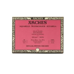 Block Arches para acuarela grano satinado 18x26 300grs 20 hojas