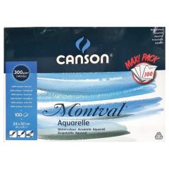 Block Canson Montval 24x32 300g 100 hojas