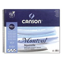 Block Canson Montval 32x41 300g 12 hojas