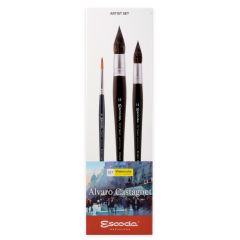 Set Escoda Alvaro Castagnet x 3 unidades 8601-2