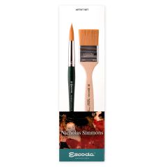 Set de pinceles Escoda Nicolas Simmons x 2 8604-2