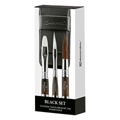 Set de pinceles de Viaje Escoda Black x 3 1272