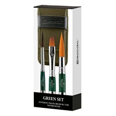 Set de pinceles de Viaje Escoda Green x 3 1273