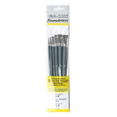 Set pinceles Winsor & Newton foundation acrylic x 6 Unidades