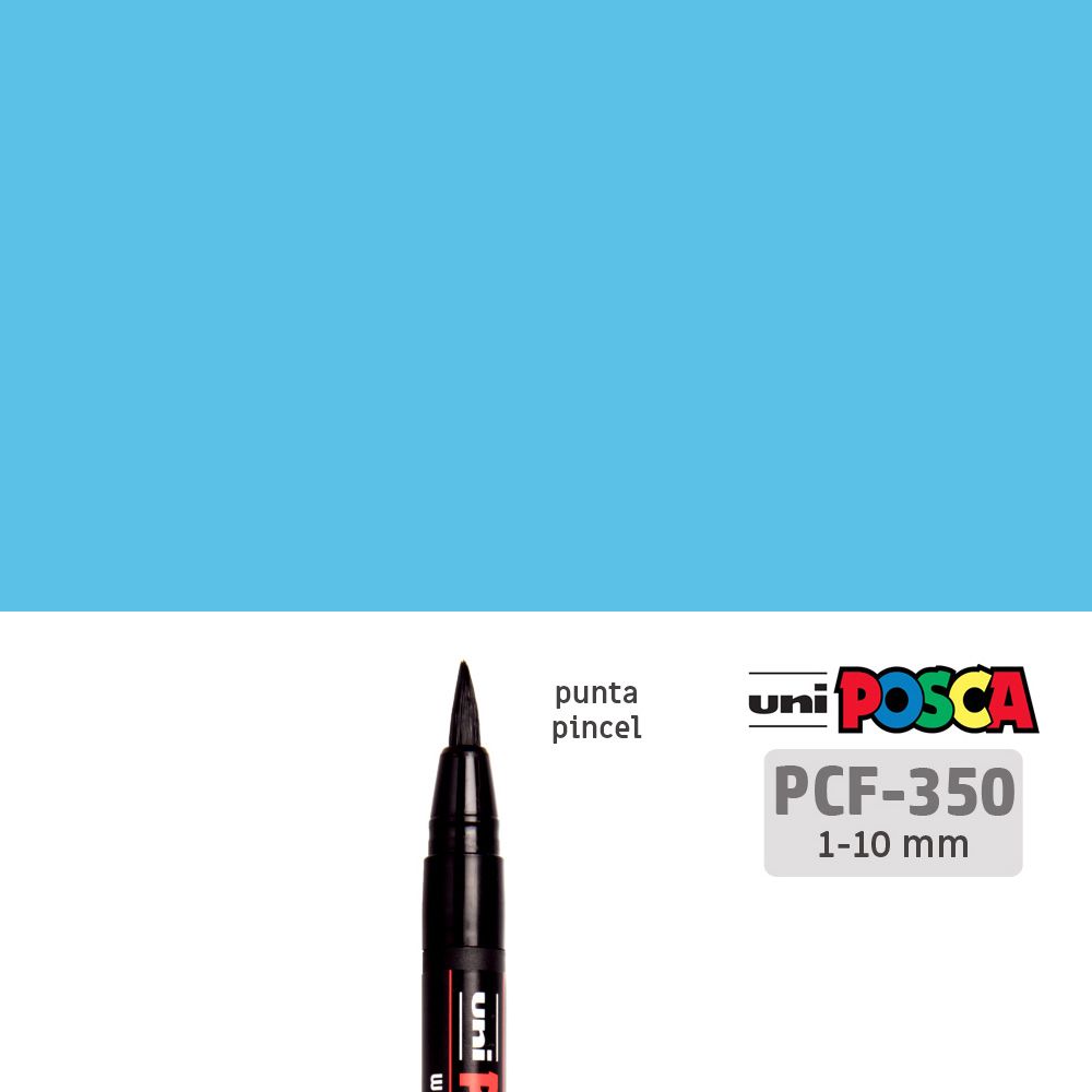 POSCA Posca PCF-350 Marcador de pintura, punta de pincel, 1 - 10